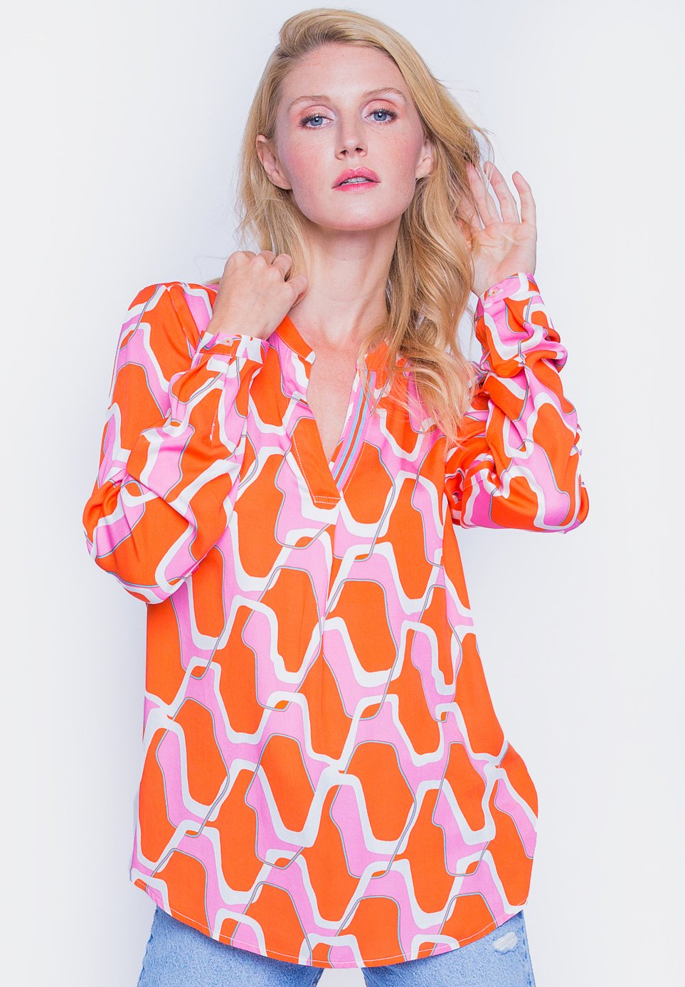 Bluse rosa orange Clearance